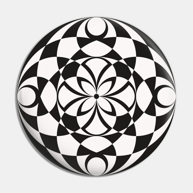 "Kaleidoscope" Mandala Pin by Circle Vibes