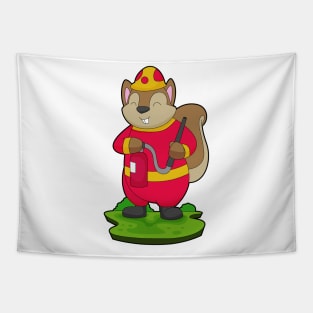 Squirrel Firefighter Fire hose Tapestry