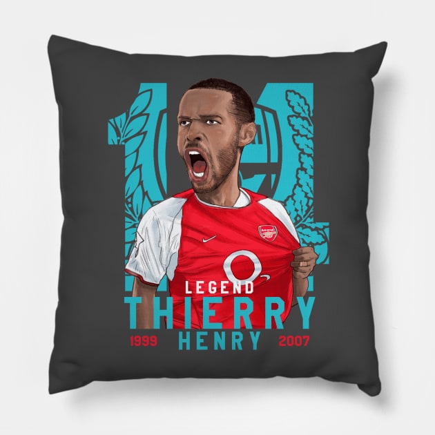 Thierry Henry Pillow by cattafound