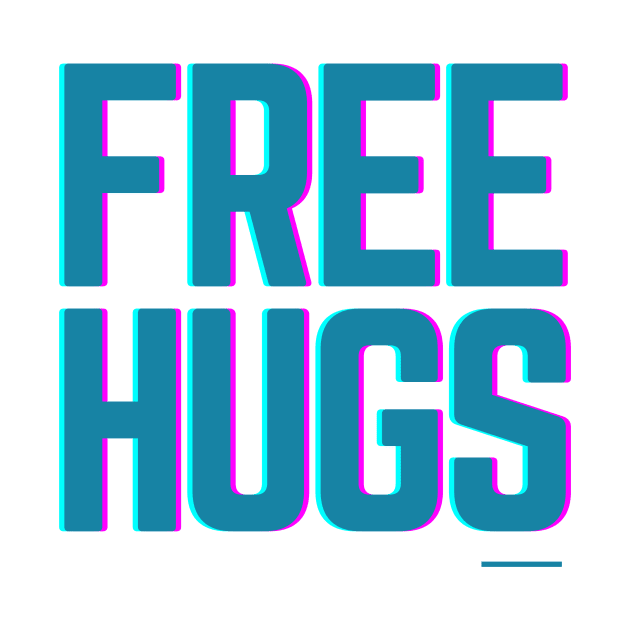 Free Hugs - Inspirational & Motivational Gear - Great Extrovert Gifts by QUENSLEY SHOP