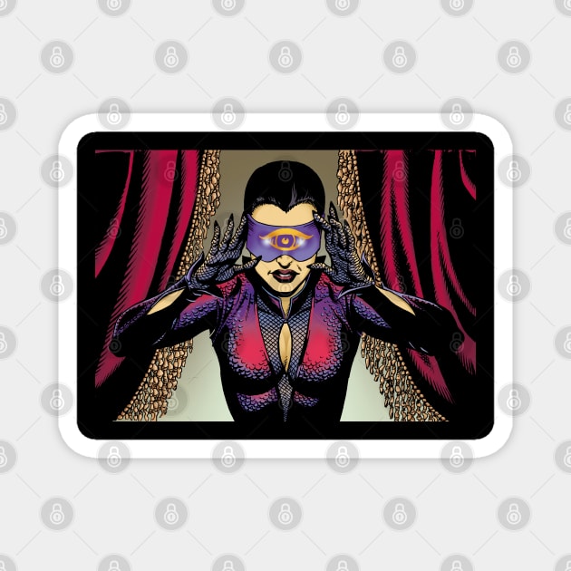 THE MYSTERIOUS MADAME X - "SHE SEES ALL!" Magnet by INK&EYE CREATIVE