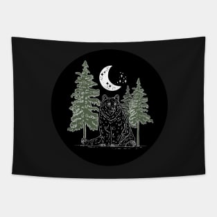 woodsy bear print Tapestry