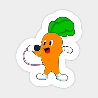 Carrot Singer Microphone Music Magnet
