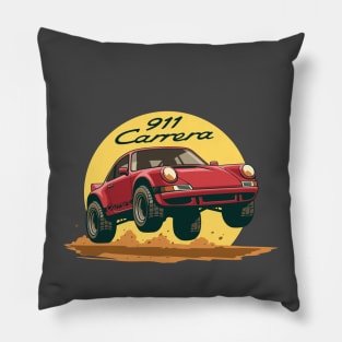 ccar 911 carrera offroad rally dakar red Pillow