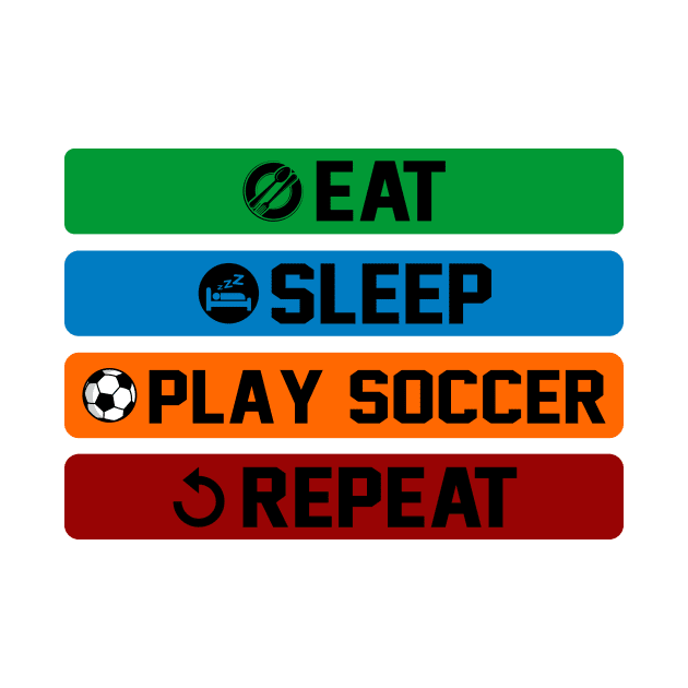 Eat Sleep Play Soccer Repeat by cyryley