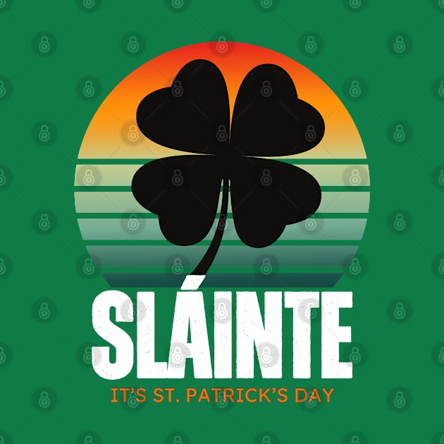 COLORFUL ILLUSTRATIVE RETRO GAELIC SLAINTE by Lolane