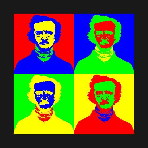 Edgar Allan Poe Popart by spiralrewind