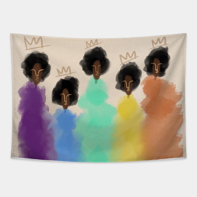 Queen Things Tapestry by bananapeppersart