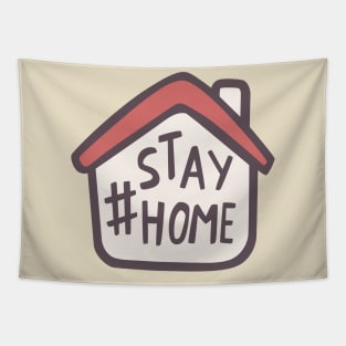 Stay Home and Stay Safe Tapestry