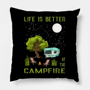 Camping Life is better at Campfire Pillow