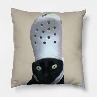 crocs cat Pillow