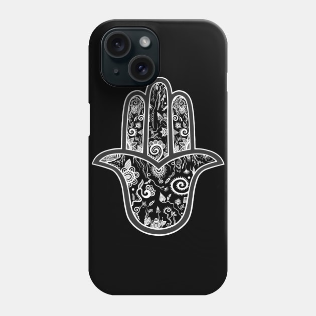 Hamsa- Hope Phone Case by Shanzehdesigns