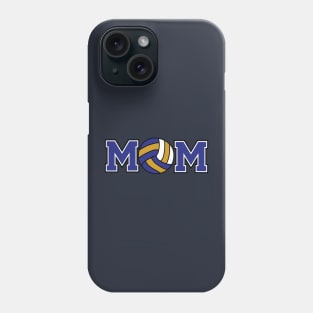 Volleyball Mom Blue and Gold Phone Case