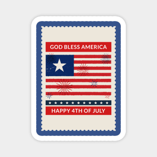 Fourth of July Magnet