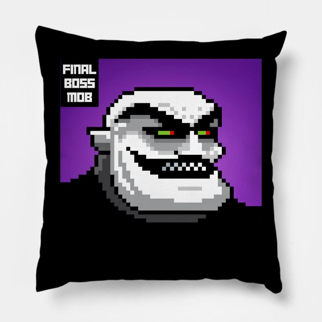 Final Boss Mob #28 Pillow by Final Boss Mob