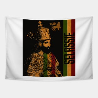 Jah Rastafari King Selassie Tapestry