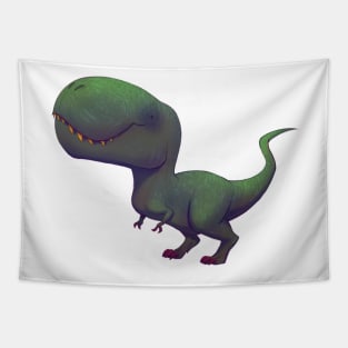 Green T-Rex Tapestry