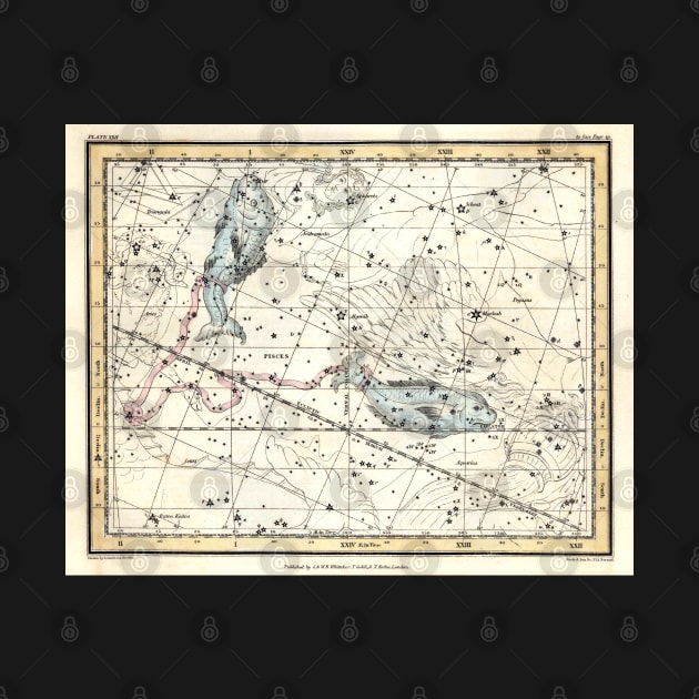 Pisces Constellation Celestial Atlas - Alexander Jamieson by forgottenbeauty