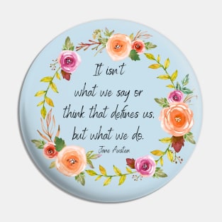 Jane Austen Sense and Sensibility Quote for Book Lovers Pin