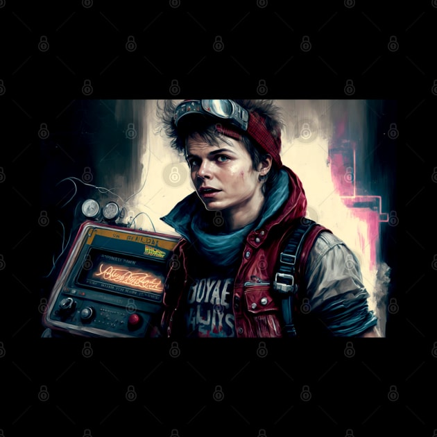 Back to the future Marty McFly by Buff Geeks Art