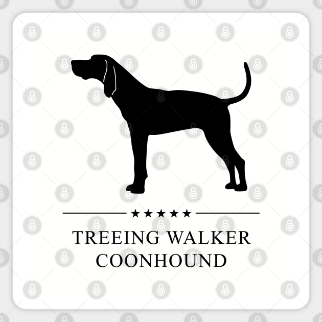 Treeing Walker Coonhound Black Silhouette Treeing Walker Coonhound Sticker Teepublic Polish your personal project or design with these coon transparent png images, make it even more personalized and more attractive. teepublic
