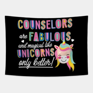 Counselors are like Unicorns Gift Idea Tapestry