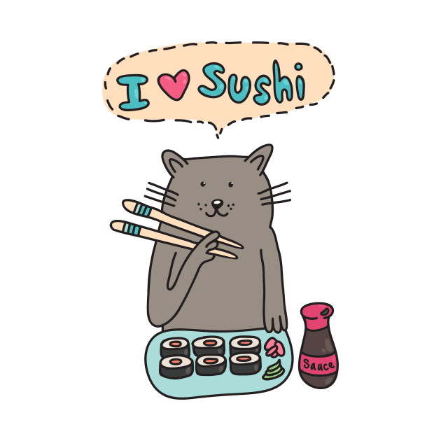 I love sushi by Viaire