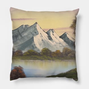 Soft Mountain Glow Pillow