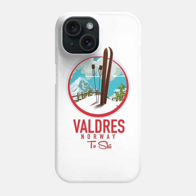 Valdres norway ski logo Phone Case by nickemporium1