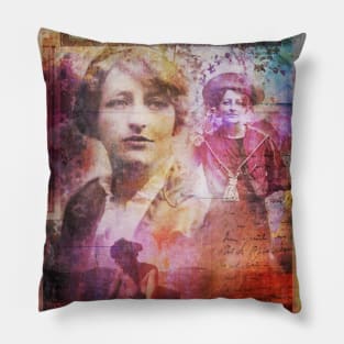 Collage Art Fanny zu Reventlow Pillow