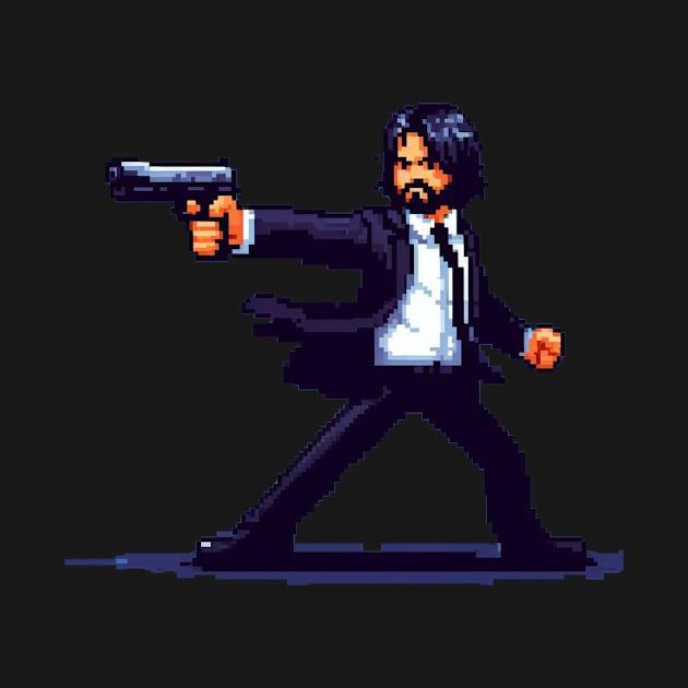 8BIT JOHN WICK by nerd.collect