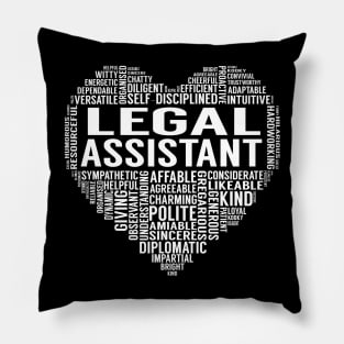 Legal Assistant Heart Pillow