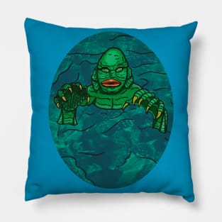 The Creature Oval- Color Pillow