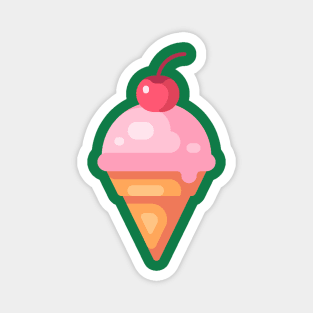 Cherry Ice Cream Cone Magnet