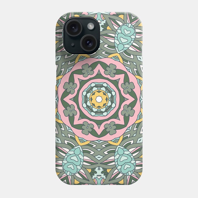 Colorful Indian Mexican Ethnic Oriental Rug Mandala Boho Pattern Phone Case by jodotodesign