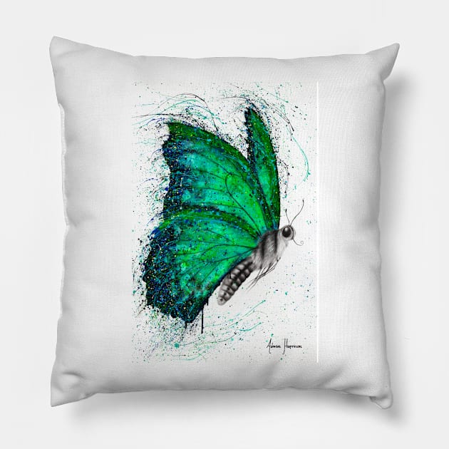 Emerald City Butterfly Pillow by AshvinHarrison