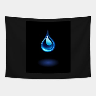 Glowing water drop ( Clean water ) Tapestry