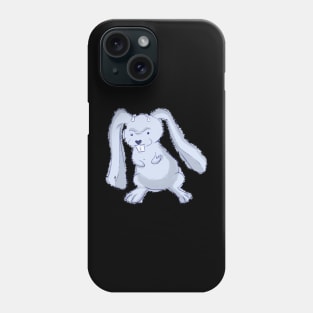 Blue evil cute rabbit Phone Case