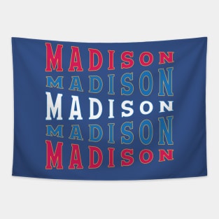 NATIONAL TEXT ART USA MADISON Tapestry