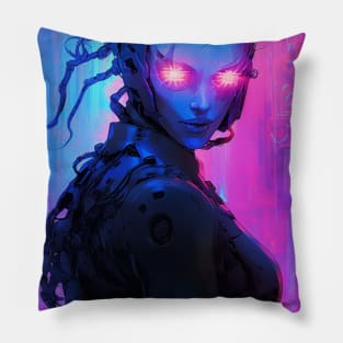 Cyber Demon Demonic Android Pillow