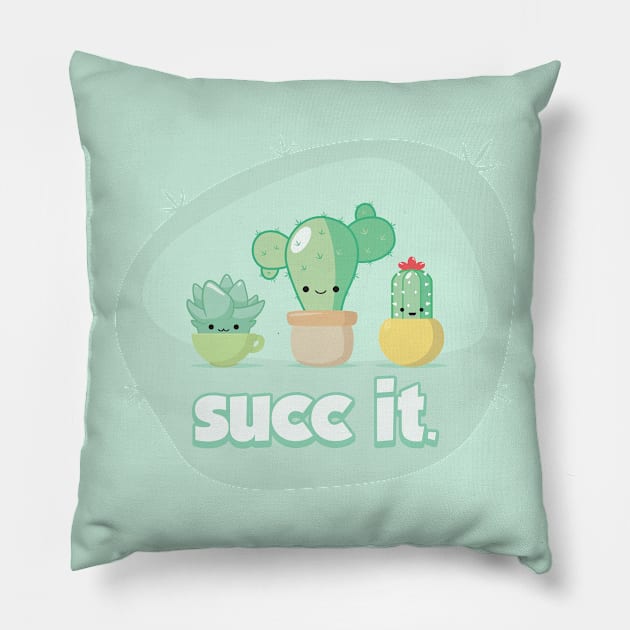 Succ It. Pillow by yourtoyrobot