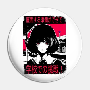 manga -style high school girl Pin