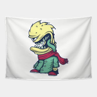 monster with tongue out Tapestry