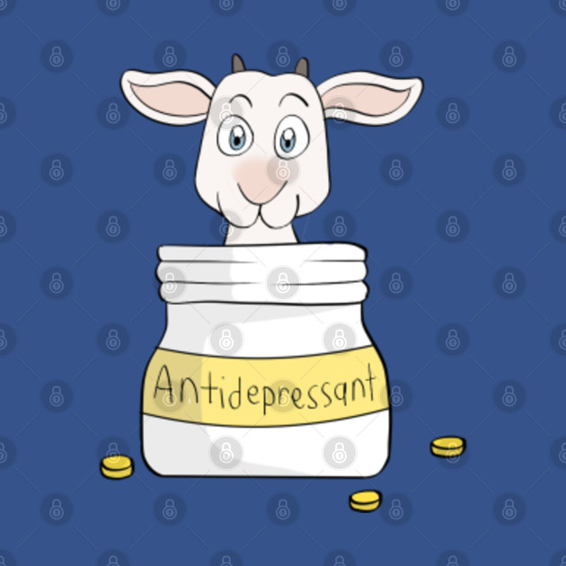 Discover Goat Antidepressant - Goat - T-Shirt
