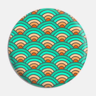 Seigaiha Waves Pin