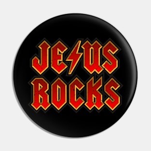 Jesus ROCKS Pin