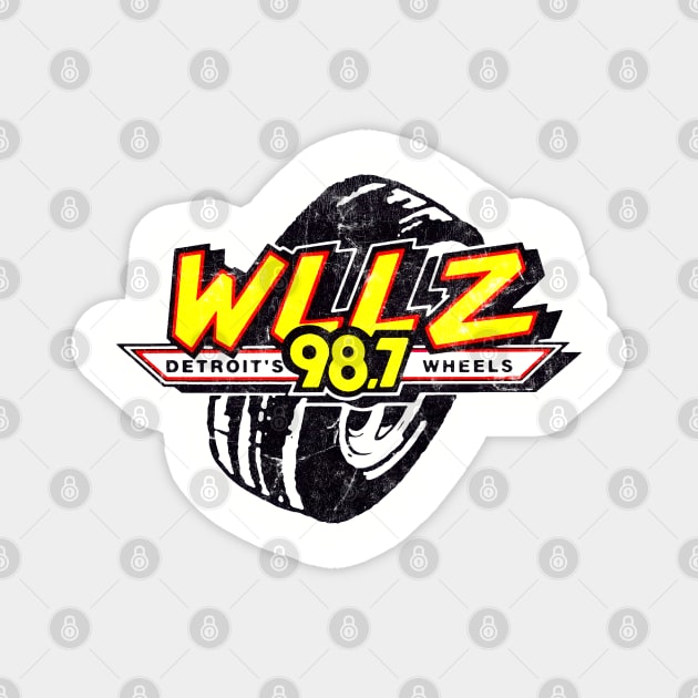 WLLZ Detroit, MI / 80s Radio Station Magnet by CultOfRomance