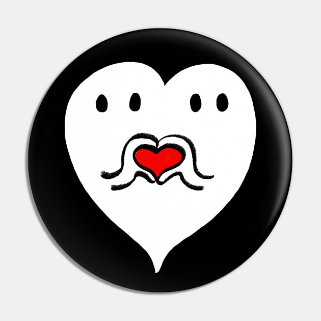 I Love Boo - Solid Pin by Dirtbath