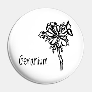 Geranium flower Pin