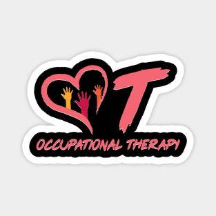 OT Heart Tee Occupational Therapy Therapist T-Shirt Gifts Magnet